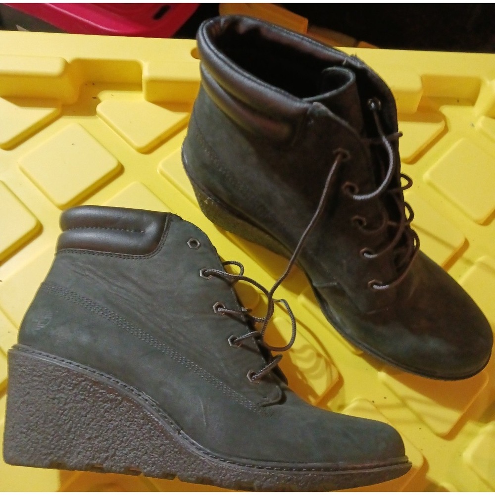 Timberland Women's Black Earthkeepers Amston 6" Wedge Style Boots, 9.5‎